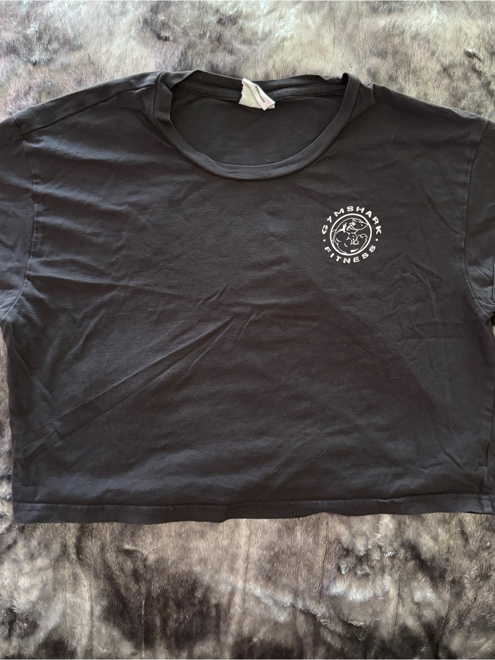 Gymshark Black Cropped Fitness Tee